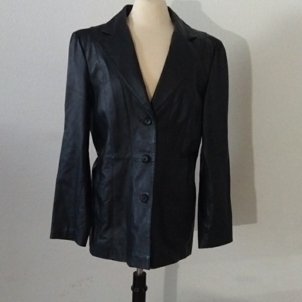 Beautiful black Leather coat